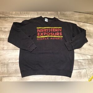 Vintage Northern Exposure Cicely Alaska TV Show Jumper Pullover Sweatshirt Sz XL